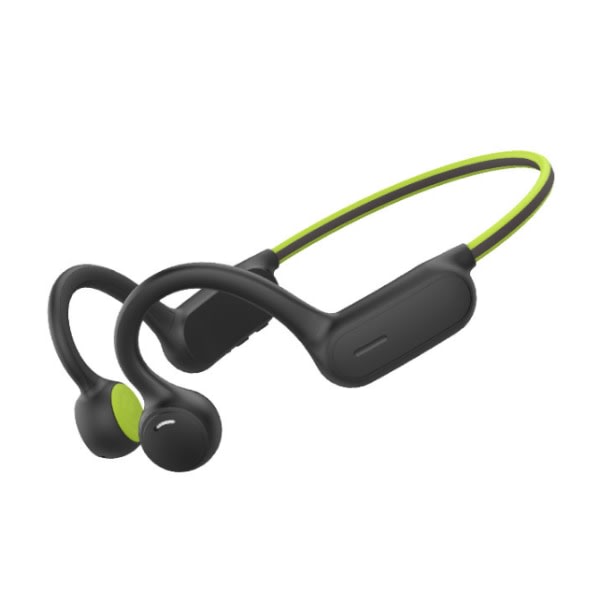 IC Vattentäta Bluetooth 5.0 Bone Conduction In-ear-hørlurar (svart og grønn)
