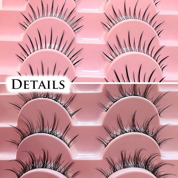 10 Par Manga Lashes Falske Øjenvipper TM10 TM10 TM10 TM10