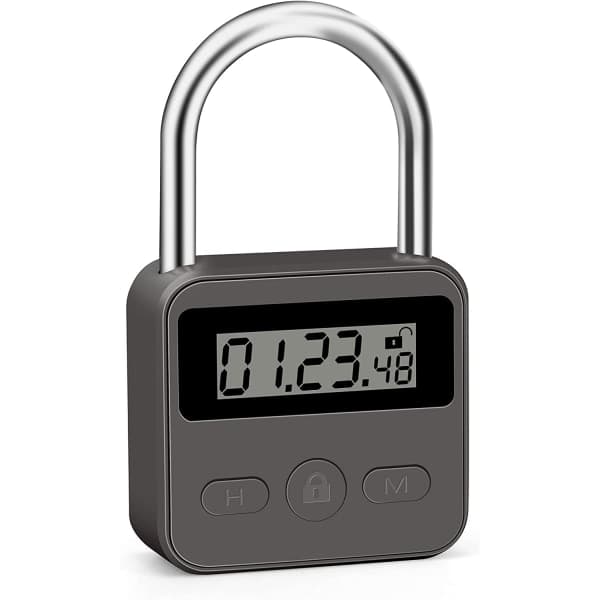 IC Metal Time Hænglås - 99 timers tidslås (sort)