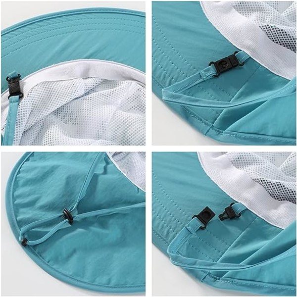 IC Baby Toddler Solhatt med Bred Brätte UPF50+ Fiskehatt med Klaffrem