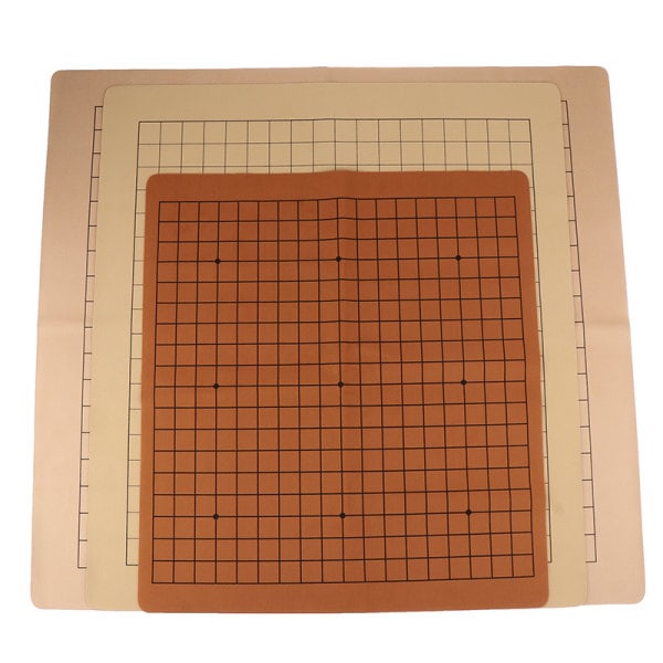 IC PU-läder Go-spelbräde Schackbräde för 2,2 cm pjäser One S 45X51CM