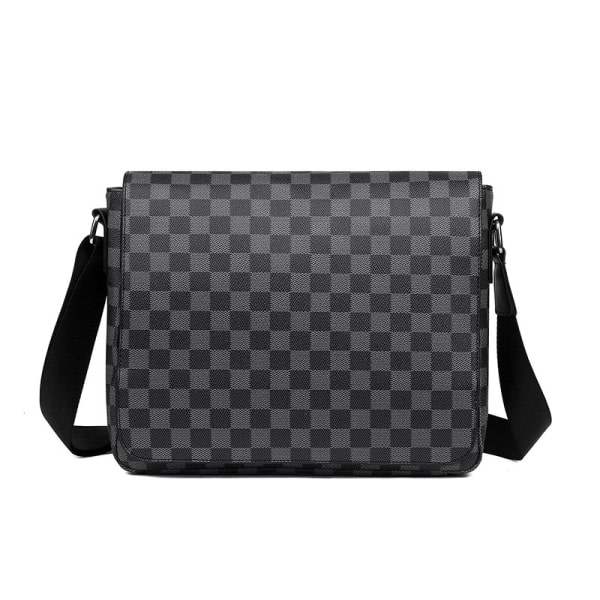IC Crossbody-väska i läder för män svart
