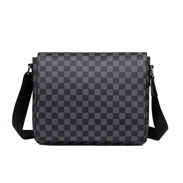 IC Nahkainen Crossbody-laukku miehille musta