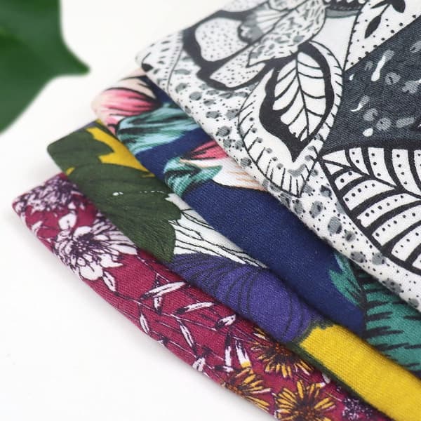 4 pandebånd - elastiske bløde, boho, leopardprint, retro brede - hårbånd til kvinder - yoga og træning - 4 retromønstre