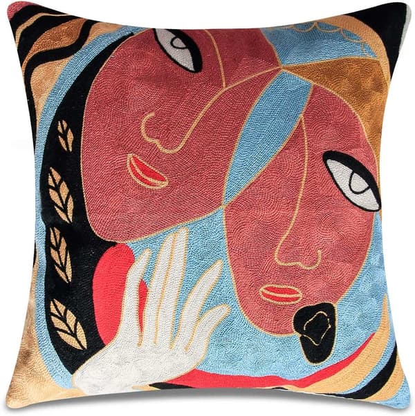 Set med 4 Picasso Kuddfodral 45x45 cm Dekorativa Soffkuddar - Perfekt