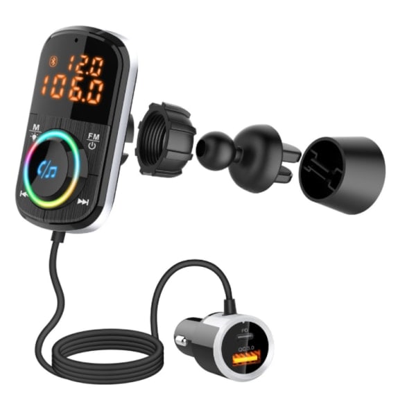 IC Bil Bluetooth FM-lähetin Auton Bluetooth-sovitin USB