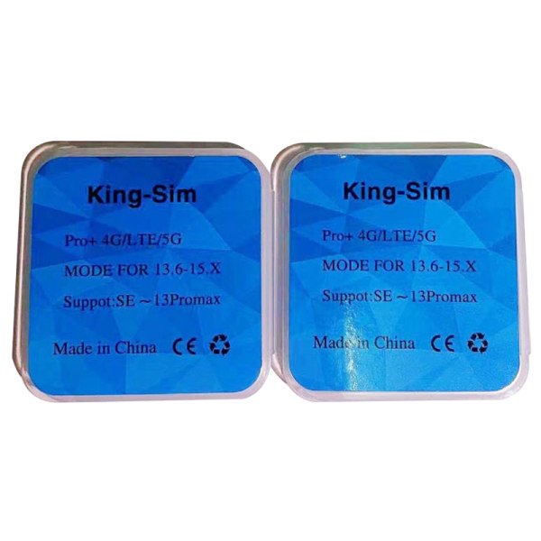 IC 1st King-sim pro oplåsningskort klistermærke til iphone 6/7/8X/XS/XR