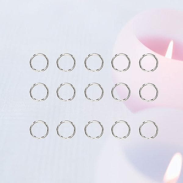 Sølv Jump Ring Armbånd Åben Ring Chainmail Jump Rings 7X5mm IC