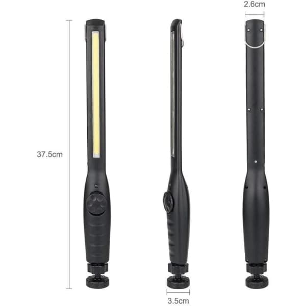 COB Hvitt Lys USB Ladebelte Krok Bilreparasjonslampe