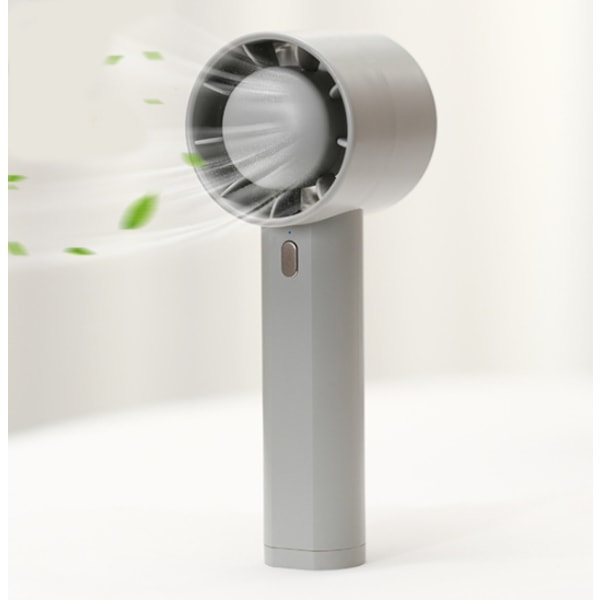 IC USB genopladelig bladfri turbo mini-ventilator Bærbar skrivebordsventilator (isgrøn)
