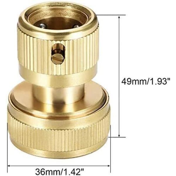 19mm (3/4\") Mässingsslangkoppling Snabbkoppling Trädgårdsslangkopplingar (4-pack)
