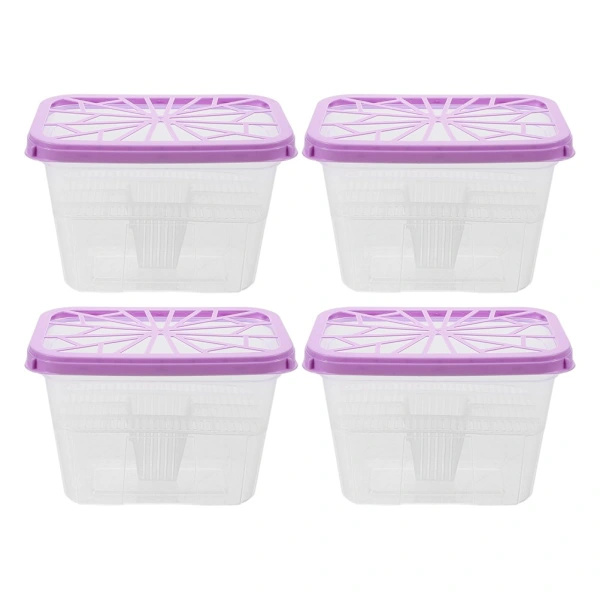 4 pcs Moisture Storage Box Refillable Empty Container Cabinet