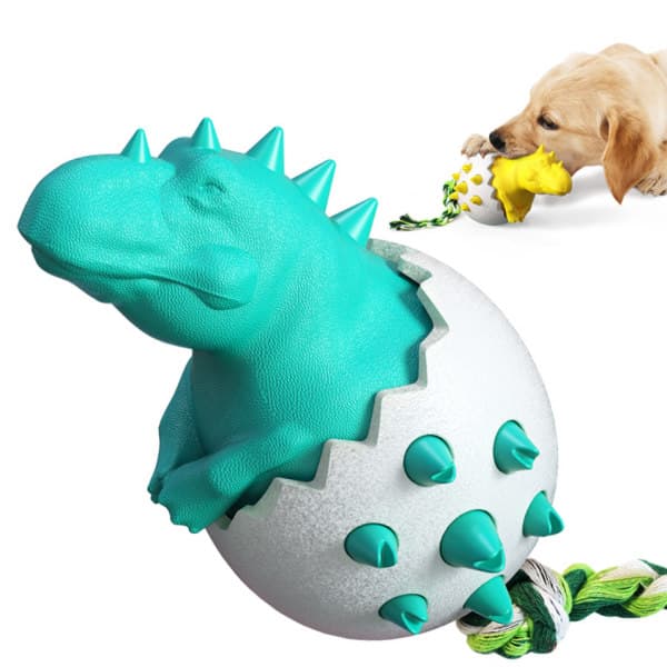 IC Explosiva Dinosaurieägg Hund Molar Stick Tuggummi Djurtillbehör (Grön)