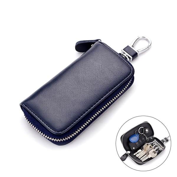 (Royal Blue) Fodral för män Kohud Dragkedja Fodral - Gen IC