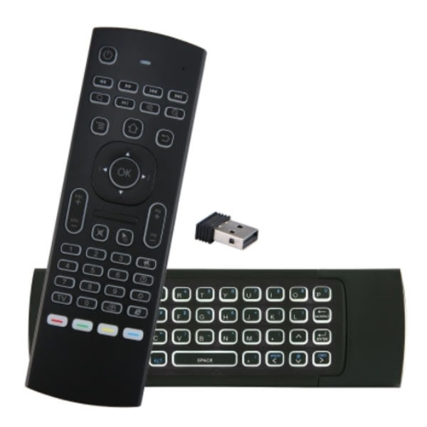 IC 2,4G röstfjärrkontroll 6-akslet infrarött gyro trådløst tangentbord
