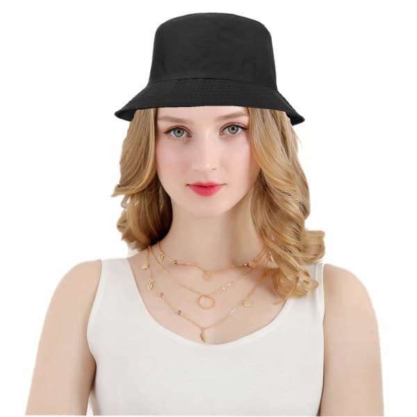 IC Unisex Bucket Hat Sommer Rejse Sol Fiskerhatte Vendbare