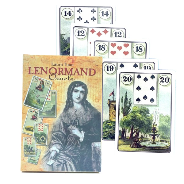 IC Lura Tuan LENORMAND Oracle Kort Tarot Familie Party Brætspil F flerfarvet 1Box