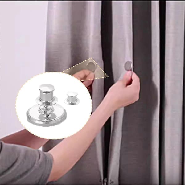 8Pack Magnetiske gardinklemmer - Dusjforhengstilbehør