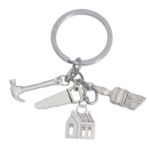 Nyckelring i metall Creative Nyckelringar Nyckelring i rostfritt stål Nyckelring Par Nyckelring（M，Silver） IC