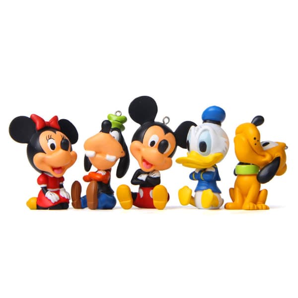 5st Mickey Pluto Anime Nyckelring Nyckelring Väska Hängande Nyckelring Julklapp IC