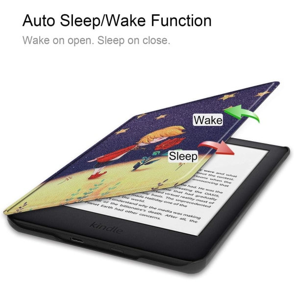 IC-fodral för helt ny Kindle 2019 Slim Cover med Auto Sleep/Wake-funktion Målat fodral (10:e generationen 2019) - Prince
