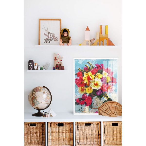 IC Jul DIY 5D Blomster Diamantmaleri Strand efter Nummer Sæt
