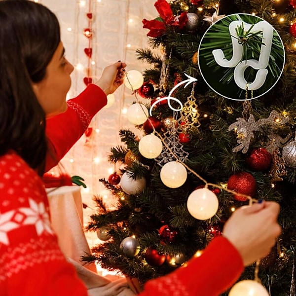100 st Stuprännekrokar, Utomhusslingor Clips, Stuprännegirlanghängare, Stuprännekrokar för Juldekorationer för Jul, Halloween, Fester