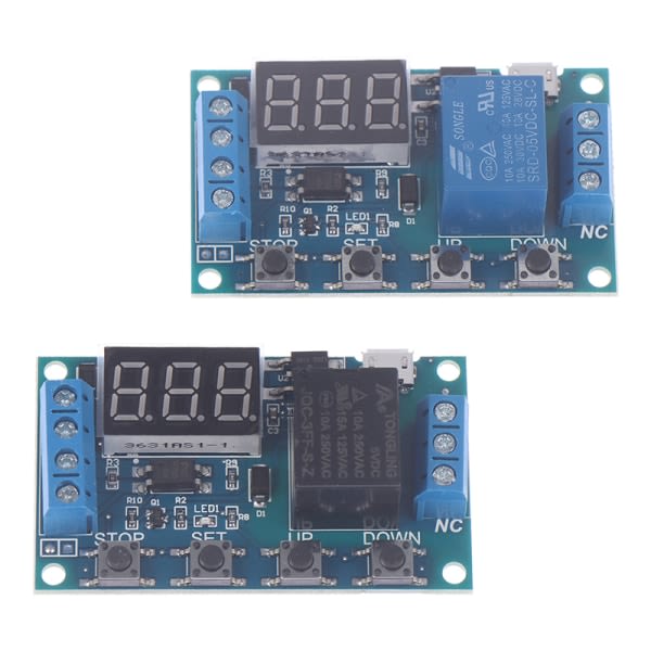 IC 1st relämodulomkopplare Trigger Time Delay Circuit Timer Cycle Blue