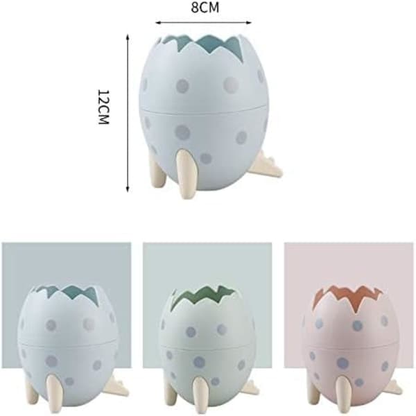 IC 3-pakks Dinosaurie Egg Penneholder Egg Skrivebordstilbehør Organizer Skrivebordspennekopp - Barn Gutter Jenter