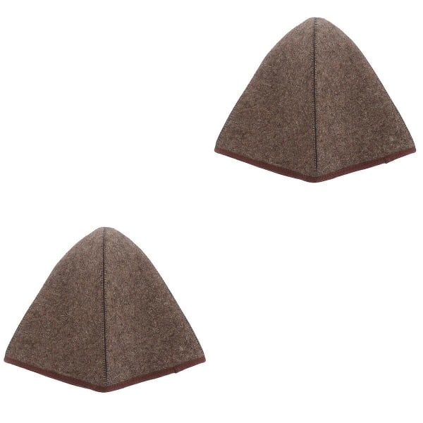 5 stk. Fortykket badstuehatt Ullfilt Badhue Badhue Komfortabel badstuehatt Vannabsorberende hatt 2 stk. 34x26x0,6 cm