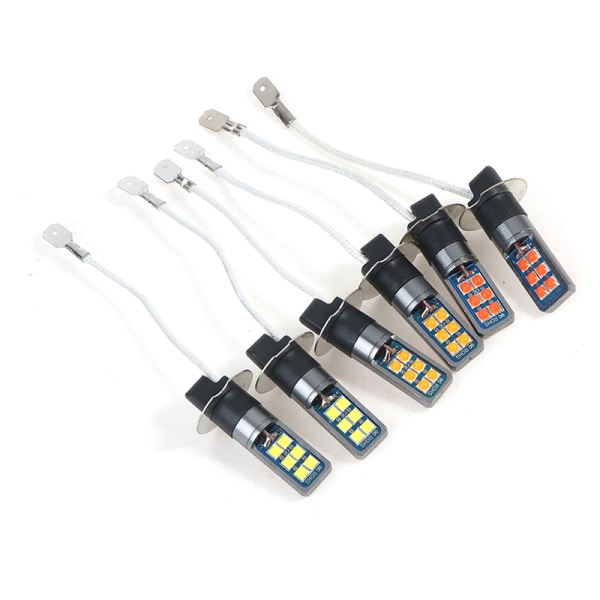 IC H3 LED-lampa Superstarka Bildimljus DC 12V 6000K Running Li Vit