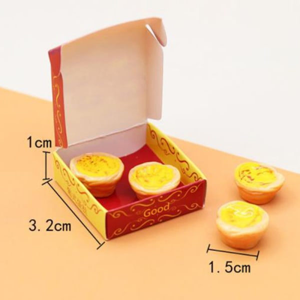 IC 2 laatikkoa 1:12 Miniatyyrinukke munakakku leikkimökkiin