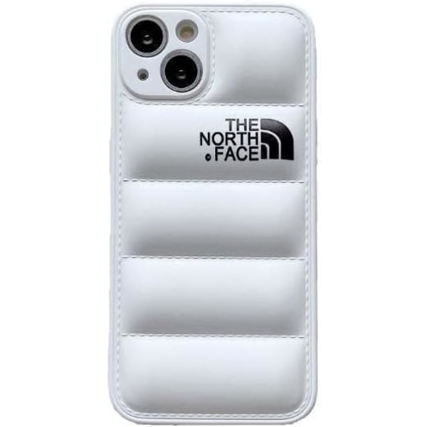 IC iPhone 14 Plus The North Face Vadderat case, endast iPhone 14 Plus (vit).