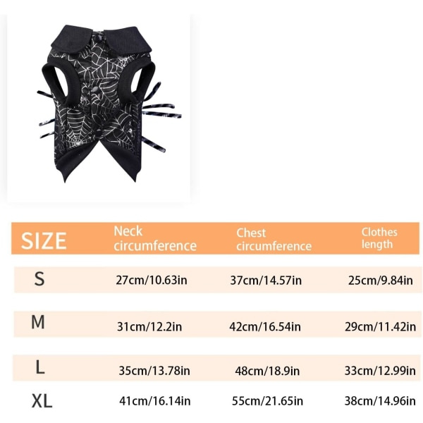 IC Kæledyrs Tøj til Store Hunde To-bens Hoodie til Hanhund Halloween Legetøjskostume til Kæledyr Tøjstativ Small (Sort, S)