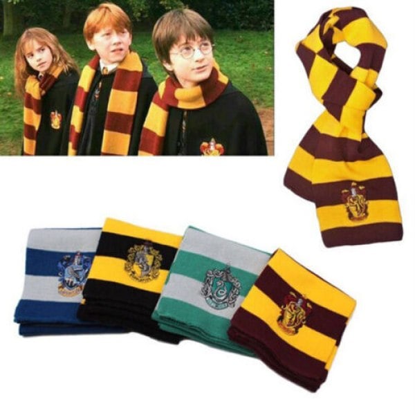 Harry Potter Halsduk & Vantar Gryffindor Slytherin Ravenclaw Hufflepuff Present Jul