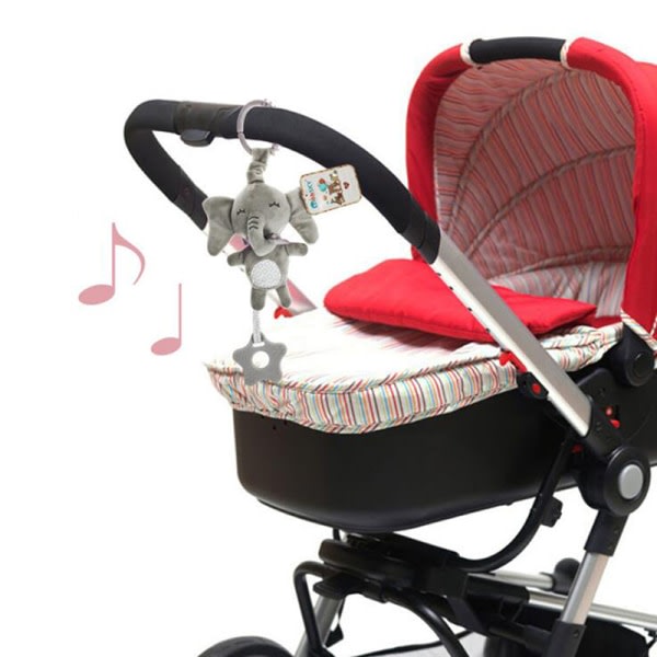 IC Mjuk spädbarnssäng Sängvagn Mobil hängande skalllerleksaker Baby N grå 2#