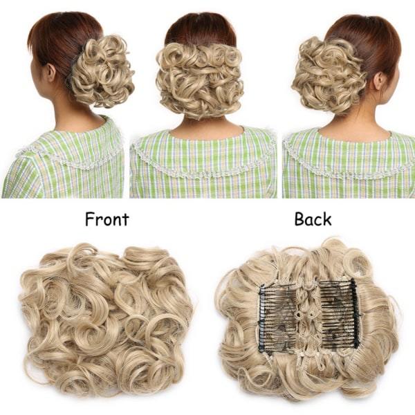 Comb Clip In Curly Hair Extension Chignon Hair 1 1