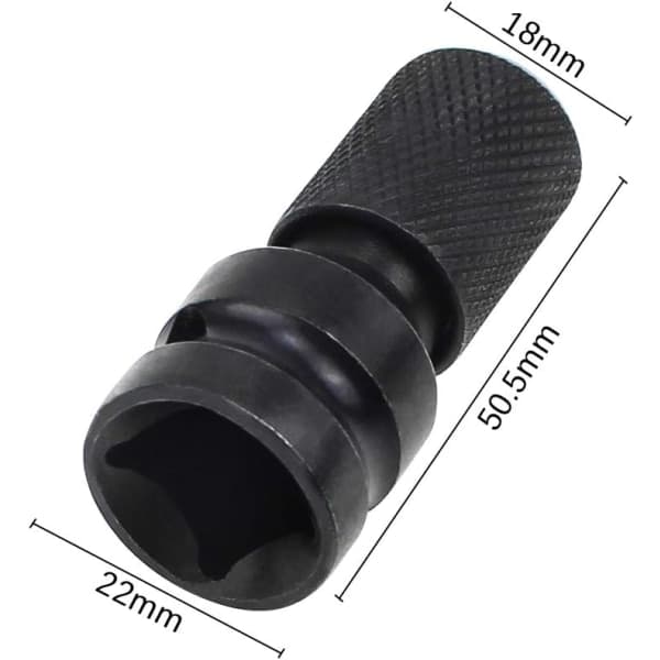 IC 2 stk. Hylsadaptere 1/2\" firkantet til 1/4\" sekskant-spærrnøgle Quick Release Chuck Converter