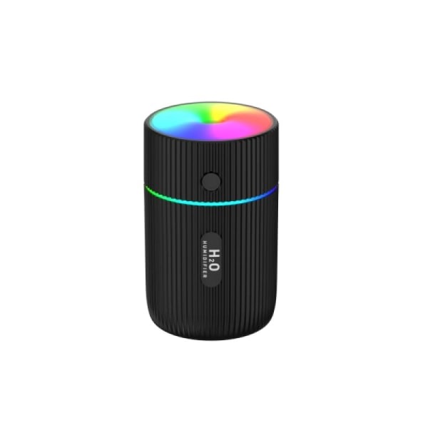IC Luftfugter med Farverig LED-lampe Sort