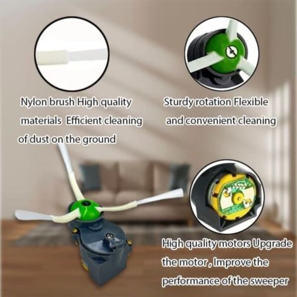 Sivuharjan moottorimoduuli Irobot Roomba E6 E5 I7 -sarjan 500 600 700 Irobot i7 -lisävarusteille