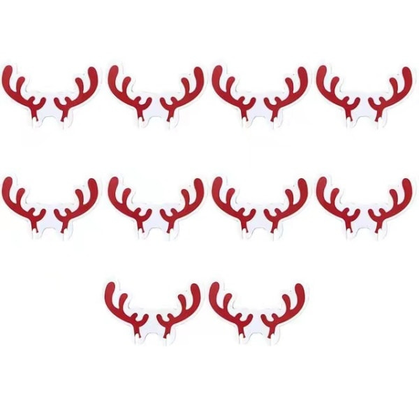 24 Pakker Julehatte (Hver pakke indeholder 10 kopper) Vinglas Kort Populær Juledekoration Julrødvin Glas Elghornskop Kort 60*36cm