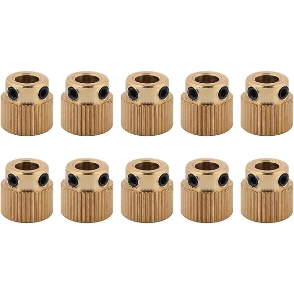IC 40 tænder messing fødegear MK8 extruder trådtilførsel og ekstruderingshjul