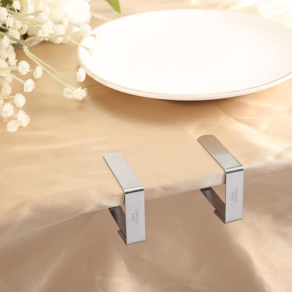 8 dukklämmor - rostfritt stål, för picknick, fester, bröllop - 5*4 cm - silver