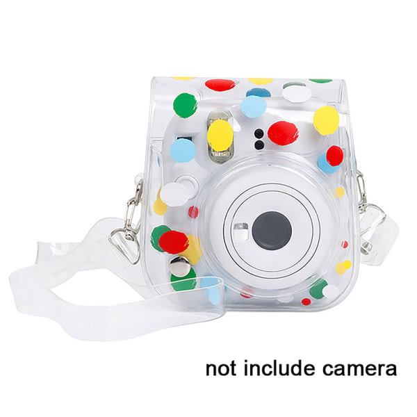 IC För Instax Mini 12/11 Polaroid Instant Camera Case PVC Trave Pr läpinäkyvä 1