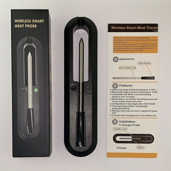 IC Smart Bluetooth App Grilltermometer Kødtermometer Grilltermometer