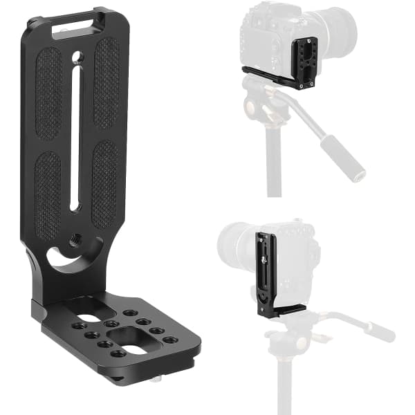 IC DSLR-kamera Vertikal Universal L-fäste Aluminium Snabbkoppling