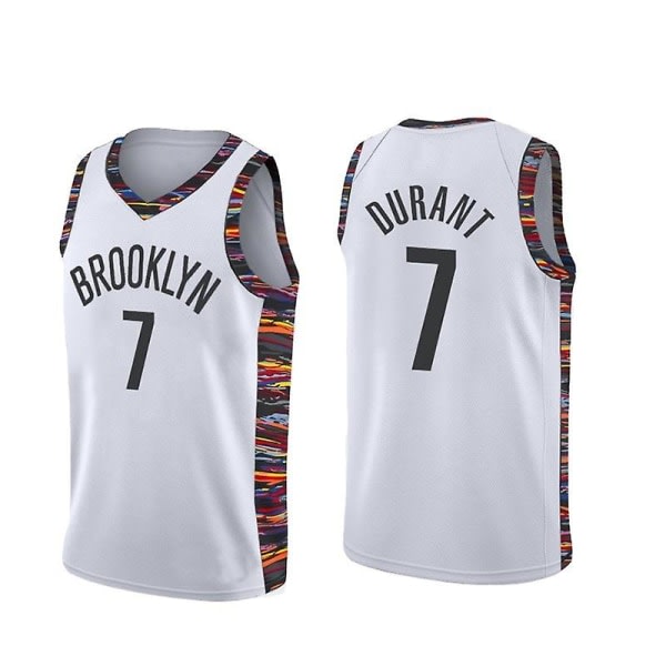 IC Ny sesong Brooklyn Nets Kevin Durant Nr. 7 Baskettrøye V L