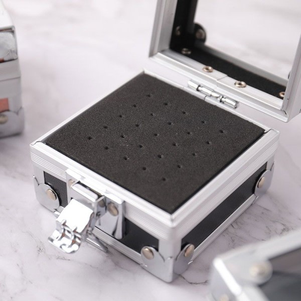 IC 25 Hål Spikborr Slipbitshållare Box Display Förvaring Con Black