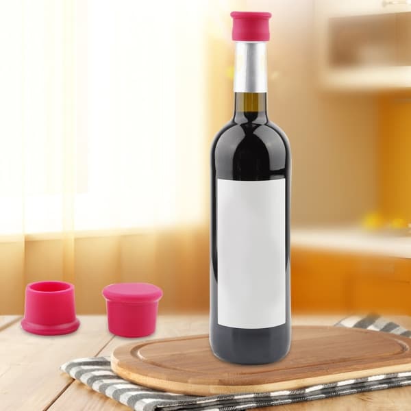 Livsmedelsklassad silikonvinlock Vinpropp (2-pack)