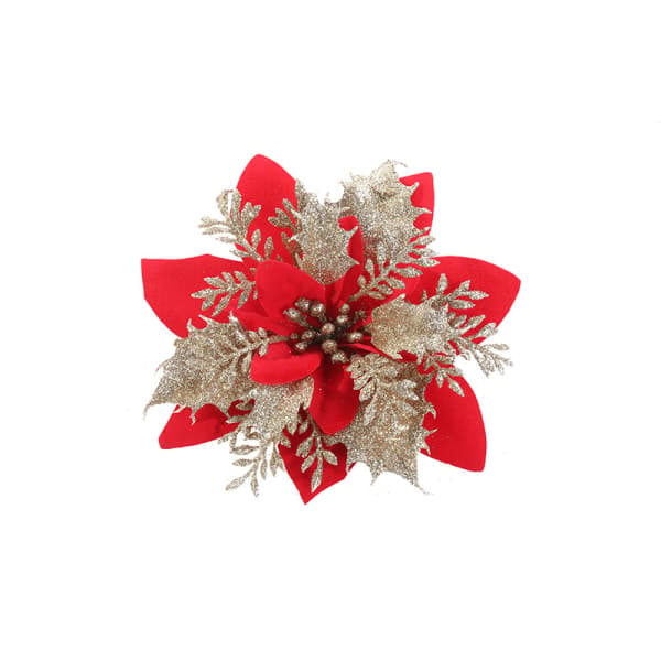 IC 12 stk 14cm Julestjerne Julblomst Kunstig Julestjerne